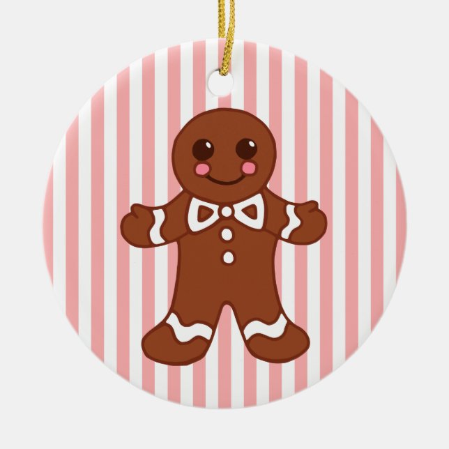 Gingerbread Man Girl Ornament (Vorne)