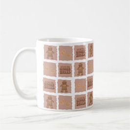 Gingerbread Man & Hearts Holiday Mug Design   Kaffeetasse