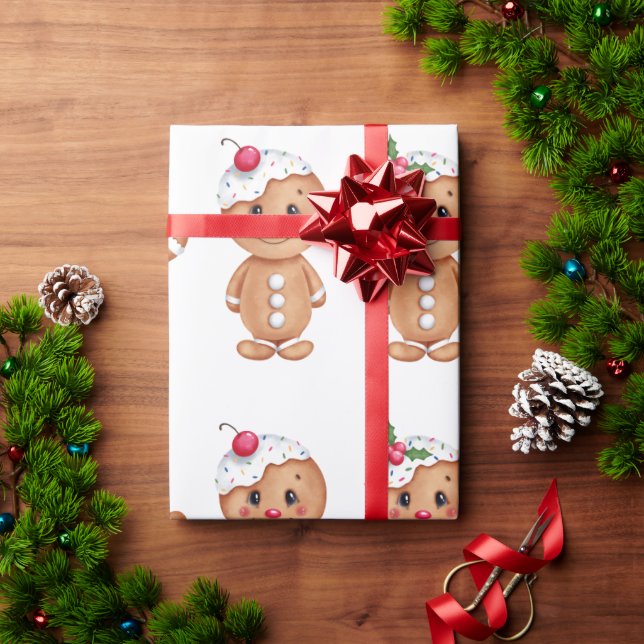Gingerbread Man Holiday Festliche Weihnachten Sais Geschenkpapier (Feiertagsgeschenk)