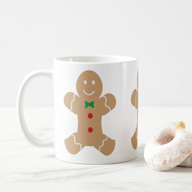 Gingerbread Man Kaffeetasse (Mit Donut)