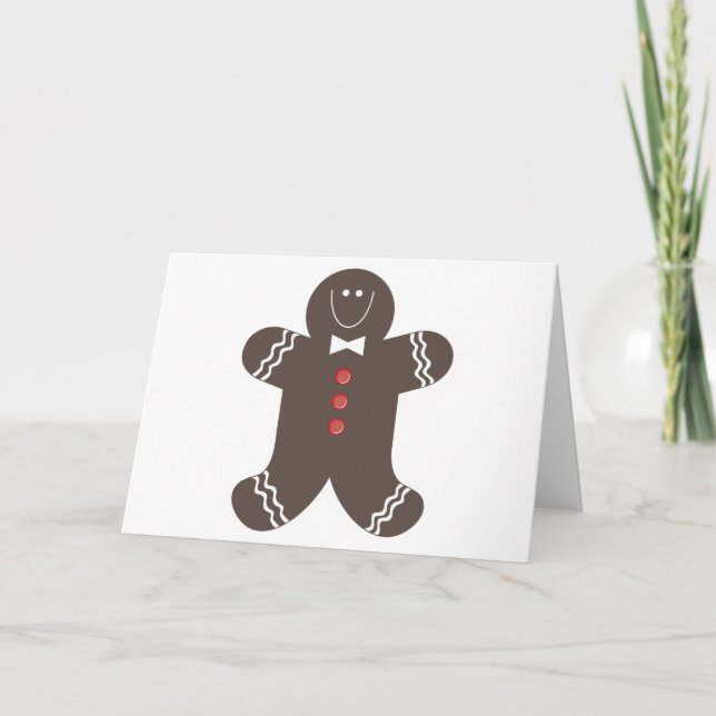 Gingerbread Man Karte (Vorderseite)