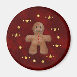 Gingerbread Man Magic Christmas Magnet