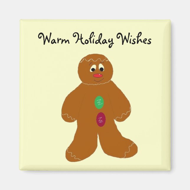 Gingerbread Man Magnet (Vorne)
