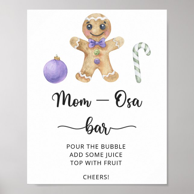 Gingerbread man \ Mama-osa Bar Poster (Vorne)