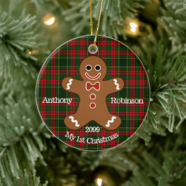 Gingerbread Man Mein 1. Weihnachtsschmuck
