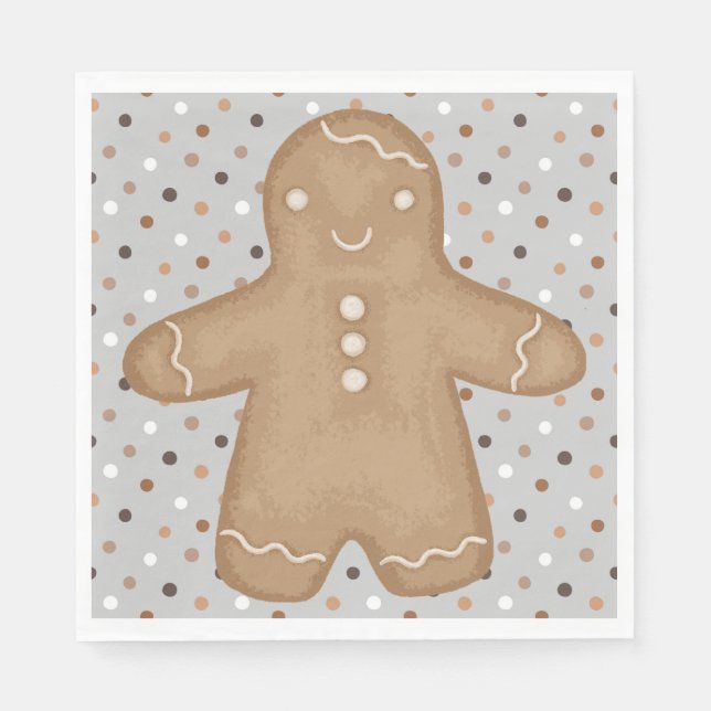 Gingerbread Man Napkins Serviette (Vorderseite)