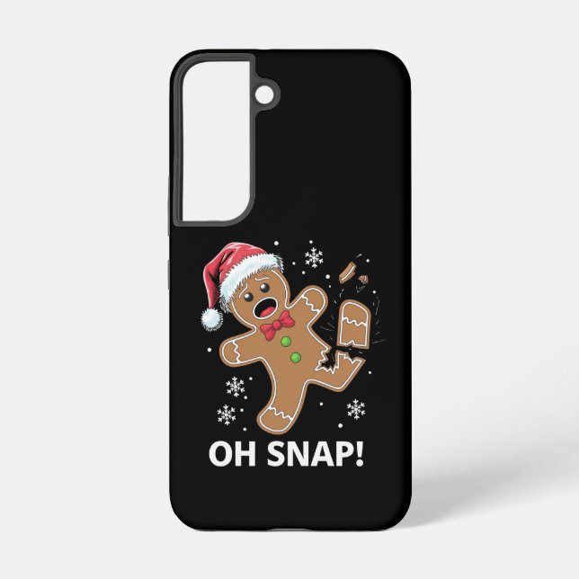 Gingerbread Man Oh Snap Weihnachtskeks Samsung Galaxy Hülle (Rückseite)