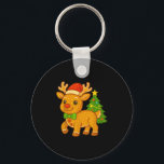 Gingerbread Man Rentier Weihnachtsmannmütze Weihna Schlüsselanhänger<br><div class="desc">Gingerbread Man Rentier Weihnachtsmannmütze Weihnachtsbaum</div>