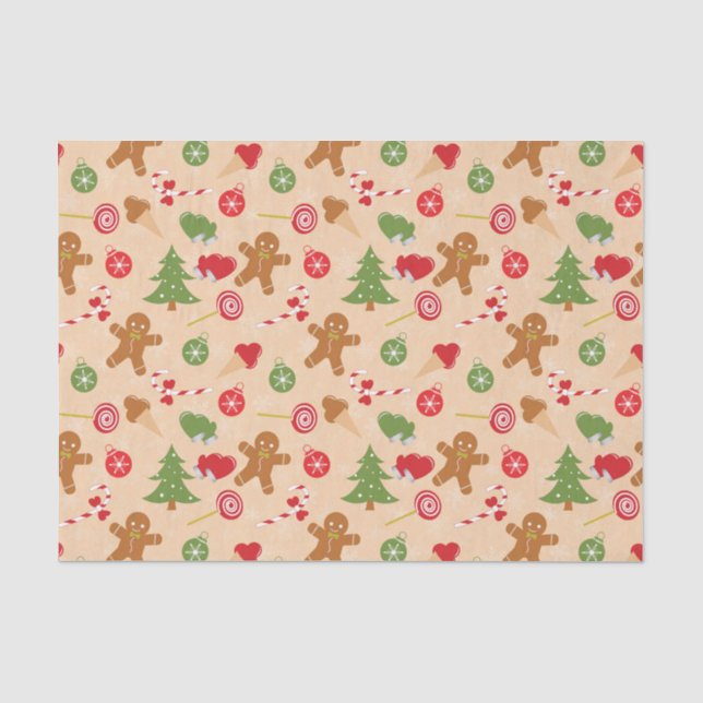 Gingerbread Man Seidenpapier (Vorderseite)