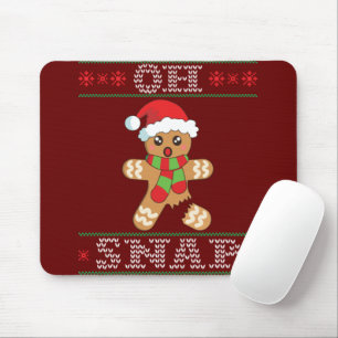Gingerbread Man Shirt Geschenk Oh schläfchen Weihn Mousepad