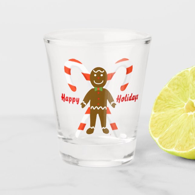 Gingerbread Man Shot Glass Schnapsglas (Vorderseite)