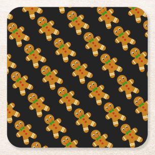 Gingerbread Man Square Paper Untersetzer