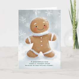 Gingerbread Man Therapy Weihnachten Karte