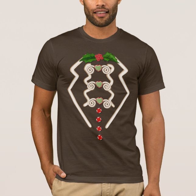 Gingerbread Man Tuxedo T-Shirt (Vorderseite)