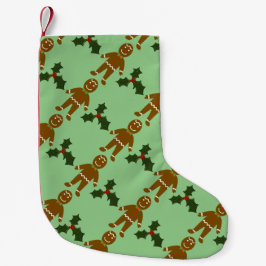 Gingerbread Man Weihnachten Strumpf Kleiner Weihnachtsstrumpf