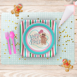 Gingerbread Man Weihnachts-Party-Teller Pappteller