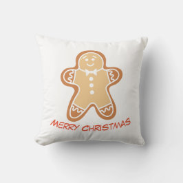 Gingerbread Man Weihnachts-Wurfkissen Kissen