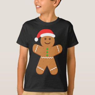 Gingerbread Man Weihnachtsmannmütze Weihnachts-Coo T-Shirt