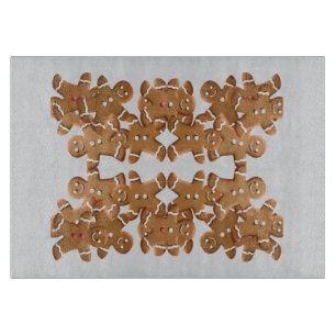 Gingerbread Man Weihnachtsplätzchen Urlaub Backen Schneidebrett