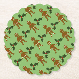 Gingerbread Man Weihnachtsweihnachtszeit-Untersetz Untersetzer