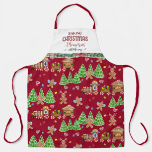 Gingerbread Mann Backen Weihnachtsgebäck Erinnerun Schürze