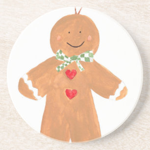 Gingerbread-Mann Dekoration Sandstein Untersetzer