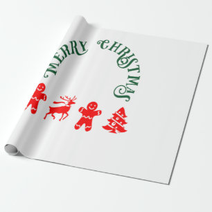Gingerbread-Mann Geschenkpapier