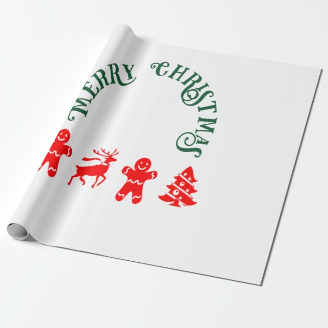 Gingerbread-Mann Geschenkpapier (Ungerollt)