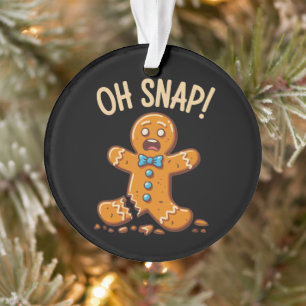 Gingerbread Mann Oh schläfst Weihnachtskekse Backe Ornament