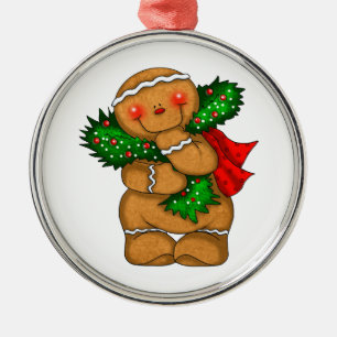 Gingerbread Mann Ornament Aus Metall