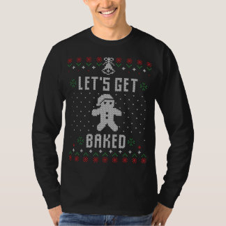 Gingerbread Mann Ugly Weihnachts Sweater Funny Let T-Shirt