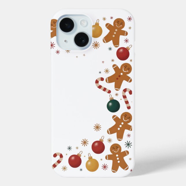 Gingerbread Mann Weihnachten iPhone / iPad Fall Case-Mate iPhone Hülle (Rückseite)