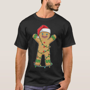 Gingerbread Mann Weihnachten Lampen T-Shirt