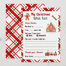 Gingerbread Mann Weihnachtsbrief an den Weihnachts Einladung