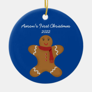 Gingerbread Mann Weihnachtsdekoration Keramik Ornament