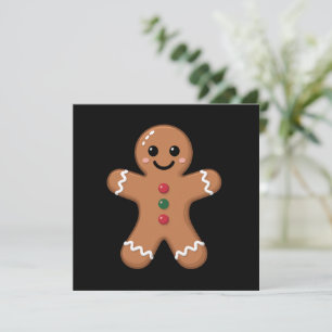 Gingerbread Mann Weihnachtskekse Backen Urlaub  Feiertagskarte