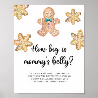 Gingerbread-Mann, wie groß ist Mamas Bauch Spiel 