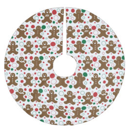 Gingerbread Men - Baumrock Polyester Weihnachtsbaumdecke