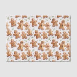 Gingerbread Men Fun Neuheit Alles-über-Print Seidenpapier