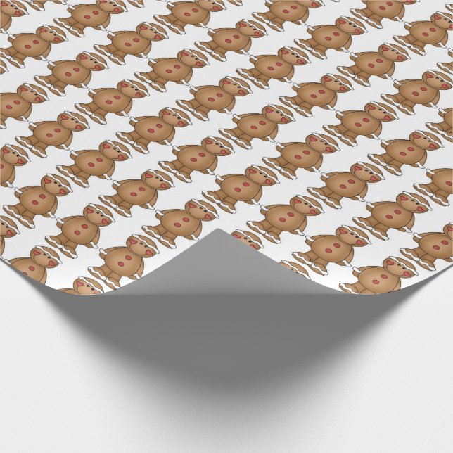 Gingerbread Men Geschenkpapier (Ecke)