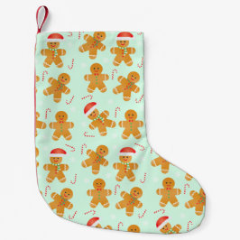 Gingerbread Men Pattern Kleiner Weihnachtsstrumpf