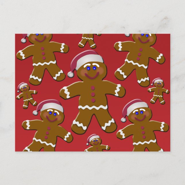 Gingerbread Men Postkarte (Vorderseite)