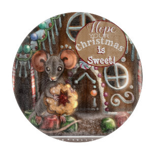 Gingerbread Mouse Weihnachten Schneidebrett