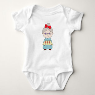 Gingerbread Oma Baby Strampler