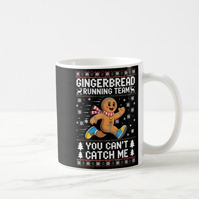 Gingerbread Running Team Christmas Run Runner Funn Kaffeetasse (Rechts)