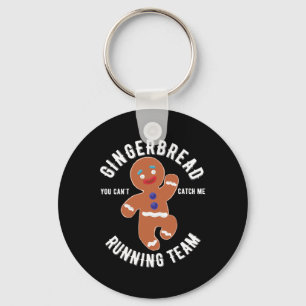 Gingerbread Running Team Fun Gingerbrot Weihnachte Schlüsselanhänger