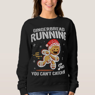 Gingerbread Running Team Weihnachtskoch Funny Xm Sweatshirt