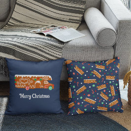 Gingerbread RV Klasse C Camper Weihnachten Kissen