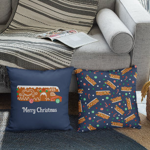 Gingerbread RV Klasse C Camper Weihnachten Kissen