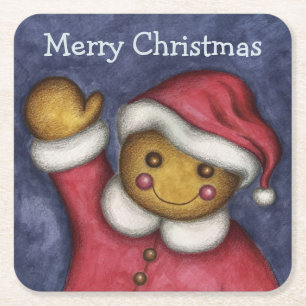 Gingerbread Santa Untersetzer